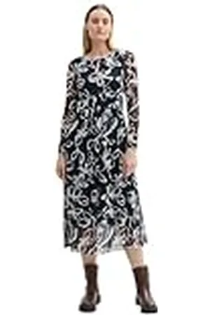 TOM TAILOR 1043038 Vestido, 36554-Painterly Floral Design, 42 para Mujer