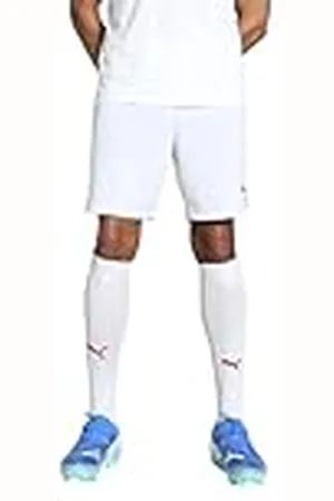 PUMA TeamGOAL Shorts, Pantalones Cortos de Punto Adultos Unisex, White- Black, 705752