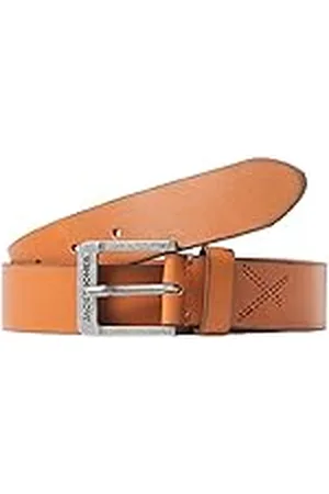 JACK & JONES Jacrock Leather Belt Noos Cinturón de Cuero, , 105 Hombres
