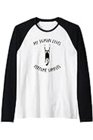 My Human Loves Stuff Muestras de perfume My Human Loves - Cat Parent Hobby Lover Camiseta Manga Raglan