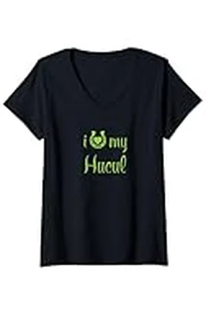 Hip Mujer Entrenador de equitación «I Love My Hucul Horse Equestrian Show» Camiseta Cuello V