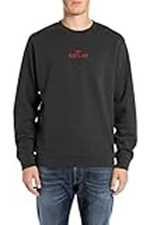 Replay M6962 Sudadera, 098 Negro, L para Hombre