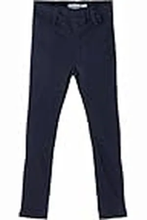 NAME IT NKFPOLLY TWITOAS LEGGING NOOS, Leggings Niñas, Azul oscuro , 152