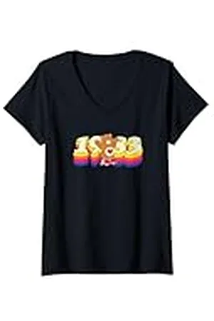 Care Bears Mujer Tenderheart de 1983 Camiseta Cuello V