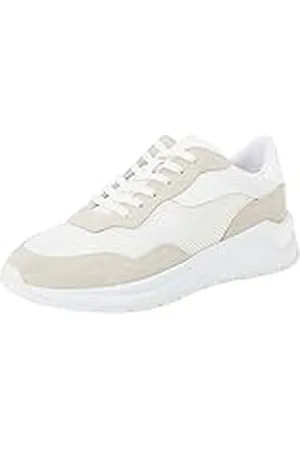 HUGO BOSS Skylar_Runn_mesdmt, Zapatillas Mujer, White, 42 EU