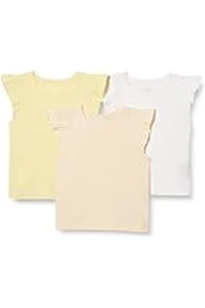 Amazon Camiseta sin mangas con volantes Niña, Pack de 3, , 10 años