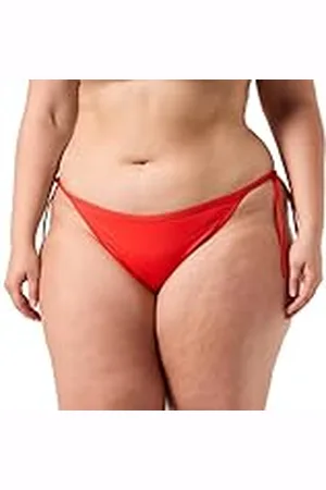 Tommy Hilfiger Mujer Braguita de Bikini para Anudar en los Laterales Sport, Rojo (Hot Heat), XL