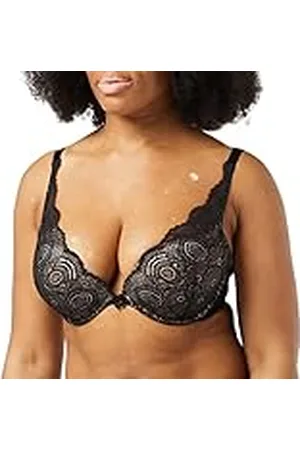 Wonderbra Cleavage Triangle Bra Sujetador Push Up, Opaco, , 100D para Mujer