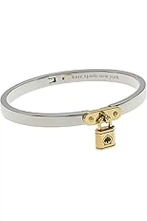 Kate Spade Lock and Spade Charm Bangle, plata