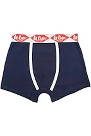 Lee Bóxer, Niños, Niño, Niña, (6 a 16 años), Calzoncillos, Pantalones Cortos, Bóxers, Bragas, Ropa Interior para niños, Suave, Cálido, Transpirable, Modelo GLC018 Kids S1-6A, Bleu