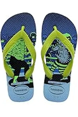 Havaianas Kids Top Fun, Chanclas Niño, Lavender Blue/Lemon Green, 25/26