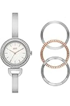 DKNY Reloj Análogico-Digital para Mujer de Automático con Correa en Poliéster NY6675SET