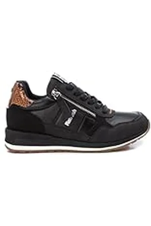 Refresh Zapatilla Mujer Negro - Calzado Cómodo y Versátil - Moda Casual - Modelo 17232905 (Talla 37)