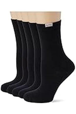 Dim Pack De 5 Pares De Calcetines Algodón Suave Eco Mujer x5, Negro, Talla única