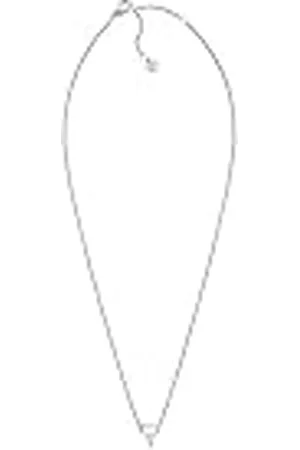 Skagen Collar para Mujer Collar de cadena de vidrio blanco, Longitud: 406mm+51mm, Ancho: 9.3mm, Altura: 9.4mm, SKJ1712040