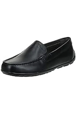 Geox J NEW FAST BOY A, Mocasines para Niños, BLACK, 35 EU