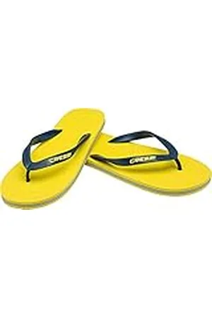 Cressi Beach Flip Flops Chanclas para Playa y Piscina, Unisex para Niños, Amarillo/Azul Navy, 29/30