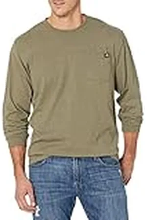 Dickies Long Sleeve Heavyweight Crew Neck Camisa de utilidades de Trabajo, , L para Hombre