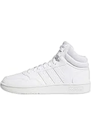 adidas Hoops 3.0 Mid Classic Shoes, Zapatos Mujer, Cloud White/Cloud White/Dash Grey, 37 1/3 EU