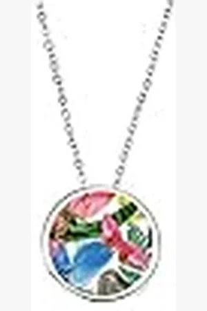 Christian Lacroix Joyería para Mujer, Collar de latón metálico, Plata y Motivos X46252