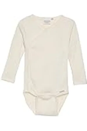 Minymo Body unisex para bebé con mangas largas y costilla
