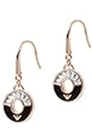 Emporio Armani Pendientes Para Mujer Essential, Longitud: 25mm, Tamaño Colgante: 12X12mm Pendientes De Plata De Ley Oro Rosa, EG3556221