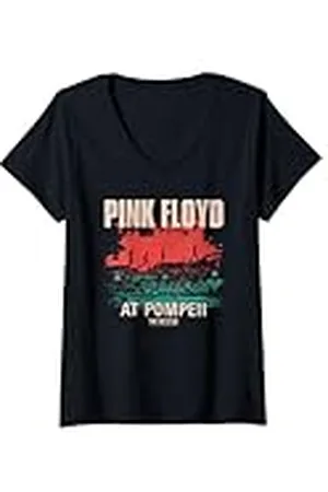 Pink Floyd Mujer Live at Pompeya Album Art Camiseta Cuello V