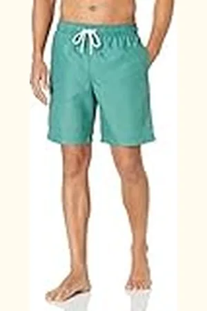 Amazon Bañador con 23 cm de Pernera, Corte Holgado y Secado Rápido - colores interrumpidos Hombre, , S