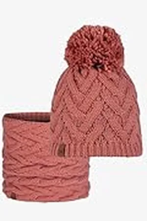 Buff ® Dúo Pack Knitted & Fleece Band Gorro Caryn Crimson y Knitted & Fleece Braga de cuello Caryn Crimson Talla única Adulto