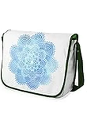 Bonamaison Bolso Bandolera con Estampado Digital con Correas de Color Caqui para niñas y niños, para Estudiantes y para Llevar al Hombro, tamaño: 29 x 36 cm