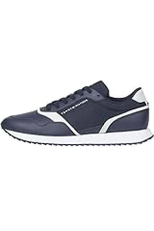 Tommy Hilfiger Runner Sneaker Hombre Seasonal Mix Low Top, Azul (Desert Sky), 40 EU