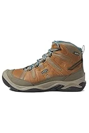 Keen Circadia Mid Waterproof, Botas para Senderismo Mujer, Toasted Coconut/North Atlantic, 38 EU
