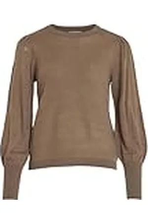 VILA Viava L/S O-Neck Knit Pullover-Noos Suéter pulóver, , M para Mujer
