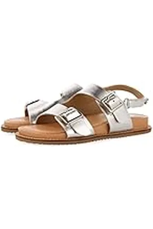 Gioseppo Sandalias Tipo Bio DE Piel Color Plata con Hebillas para NIÑA MAIRI