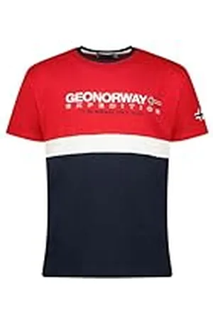 Geographical Norway Jdouble Men Camisetas, Rouge, XL para Hombre