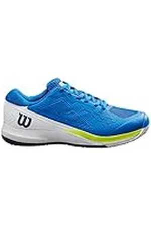 Wilson Rush Pro Ace, Sneaker Hombre, Lapis Blue/White/Safety Yellow, 39 1/3 EU