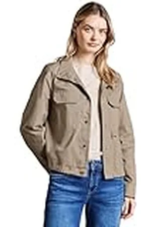 Street one A212577 Chaqueta Corta con Cuello Alto, Safari Beige, 46 Mujeres