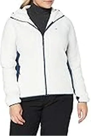 Schöffel Chaqueta de forro polar con capucha Trifide L, ligera y transpirable, chaqueta de forro polar para mujer con cuello alto