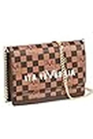 19V69 Italia Bolso Leandra Gold para Mujer, Women Handbag, Taupe/Grey/Dark Brown, Talla única