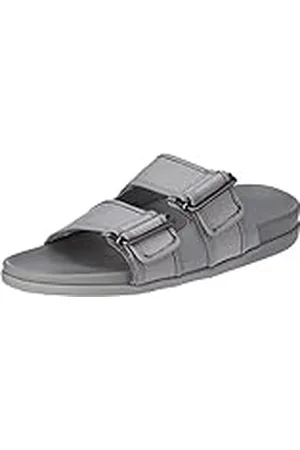 Tommy Hilfiger Hombre Sandalias Mix Buckles verano, Gris (Antique Silver), 46 EU