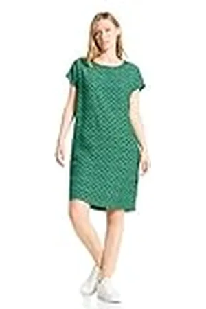 CECIL B144069 Vestido con Estampado Fruncido, , S Mujeres