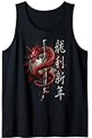 Spiral E Original - Dragón Oriental - Dragón Gótico Camiseta sin Mangas