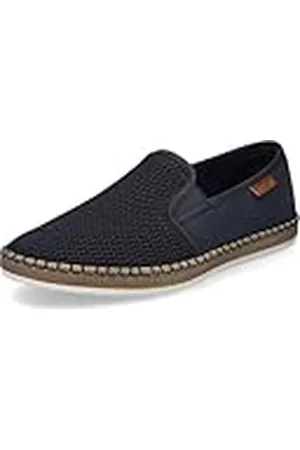 Rieker Hombre Mocasines B5265, de Caballero Zapatillas,Pantuflas,Zapatillas,Mocasines,Zapatos de Negocios,Azul (Blau / 14),43 EU / 9 UK