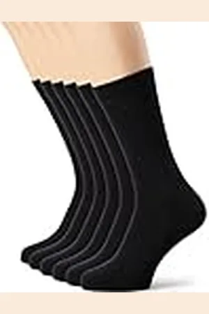 Dim Calcetines Cotton Hombre x6, Negro, 39-42