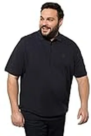 JP 1880 Polo Piquee con Cintura Camisa, Azul Oscuro, XXXXXL para Hombre