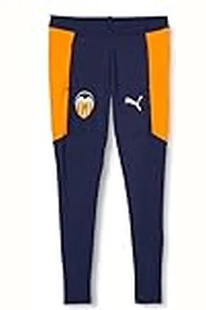 PUMA Valencia CF Temporada 2020/21-Training Pants w/Zip Pockets and w/Pantalón, Niño, Peacoat White, 116