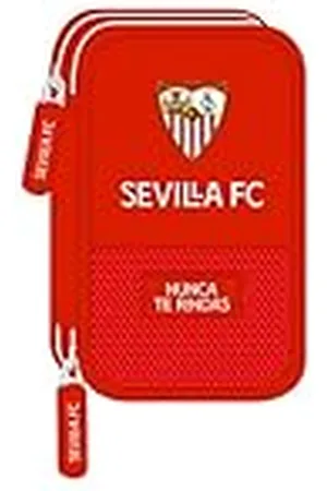 Safta Estuche Escolar con 28 Útiles Incluidos de Sevilla FC, 125x40x195 mm Unisex niños, , Estándar