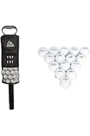 Longridge Bolsa de Lujo para pelotas de Golf, Color Negro y pelotas de Diferentes Marcas, Paquete de 100 Unidades, Color Blanco