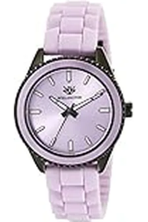 Daniel Wellington WN508-690B - Reloj analógico de Cuarzo para Mujer con Correa de Silicona, Color Morado