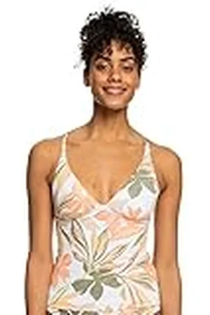 Roxy Printed Beach Classics - Top de bikini deportivo para Mujer